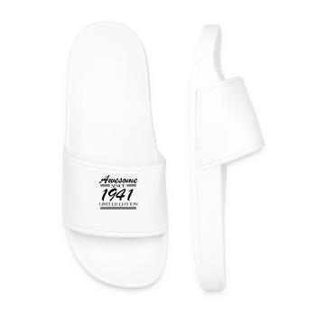 1941 - Born 1941 - Fantastic since 1941 - Men’s Pool Sliders - white - Front