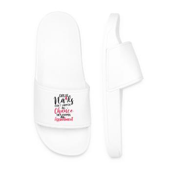 Great nails do not come by chance - Men’s Pool Sliders - white - Front
