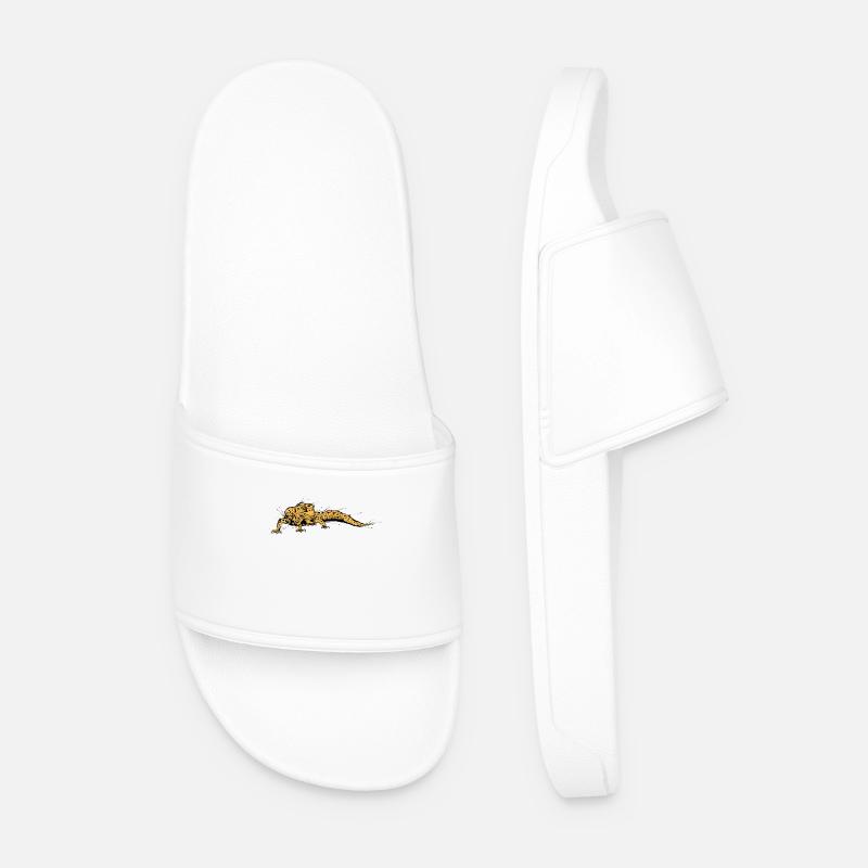 Lizard - Men’s Pool Sliders - white