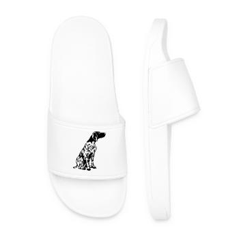German Shorthair - Men’s Pool Sliders - white - Front