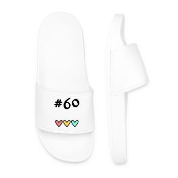 60 ANS. 60e ANNIVERSAIRE. ANNIVERSAIRE 60 ANS. 60 - Claquettes Homme - blanc - Devant
