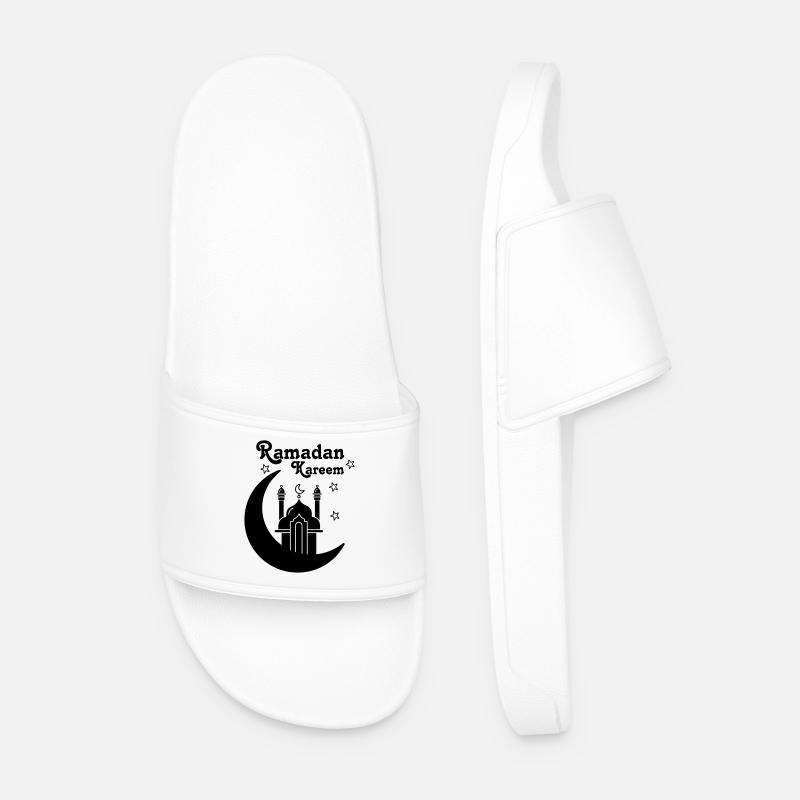 Ramadan Kareem mosque - Men’s Pool Sliders - white
