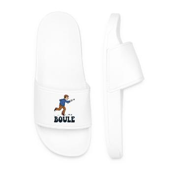 Boules boules boules pour boule pétanque boule - Claquettes Homme - blanc - Devant