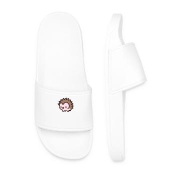 Mignon Kawaii Hedgehog Design - Claquettes Homme - blanc - Devant