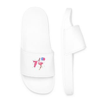 Avec Flamingo - Fille Anniversaire 7 Ans - Claquettes Homme - blanc - Devant