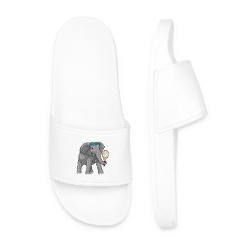 Elephant Tennis Tennis Racket - Men’s Pool Sliders - white - Front