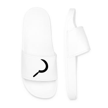 Sickle shadow image - Men’s Pool Sliders - white - Front