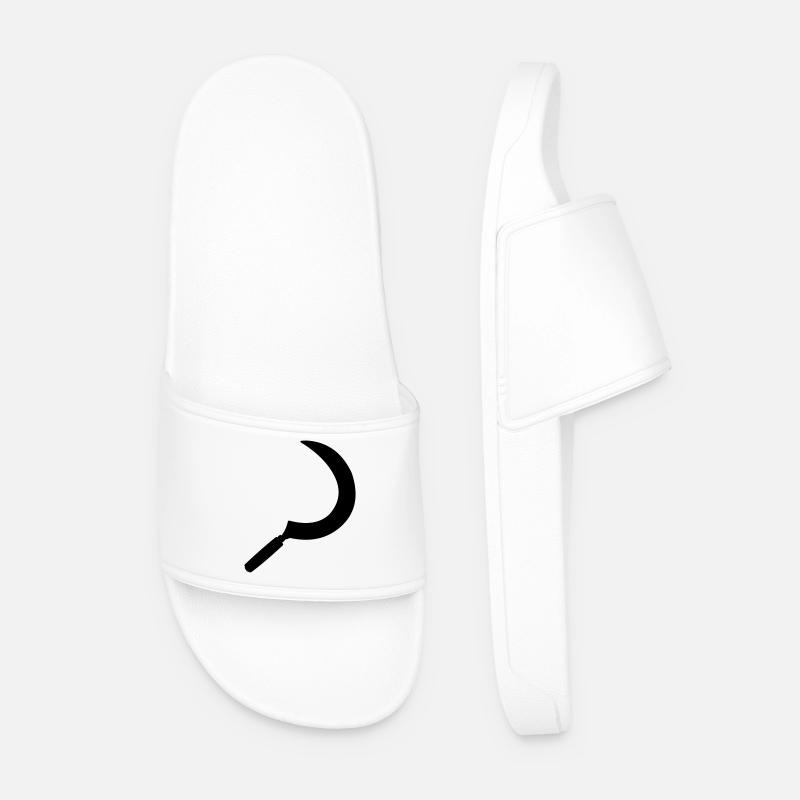 Sickle shadow image - Men’s Pool Sliders - white