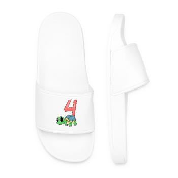 4 ans 4 ans avec motif animal - quatre - Claquettes Homme - blanc - Devant