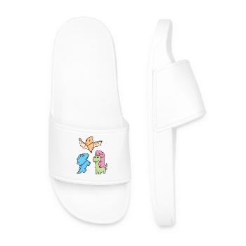 Dinosaure - Claquettes Homme - blanc - Devant