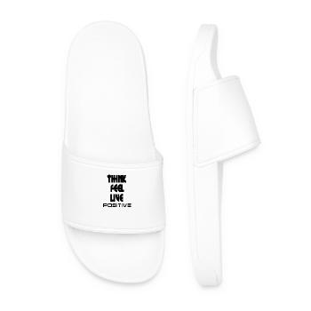 Think feel positive v1 - Men’s Pool Sliders - white - Front