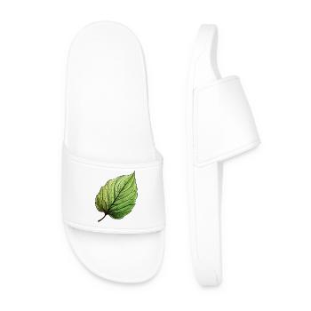 Blatt Gün - Männer Badelatschen - Weiß - Vorne