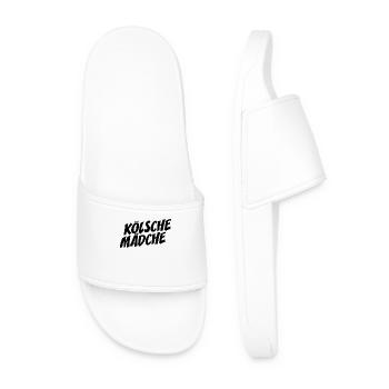 Kölsche Mädche Karneval In Kölle Köln Cologne Girl - Männer Badelatschen - Weiß - Vorne