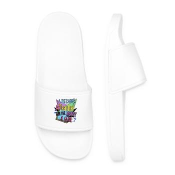 Money & Fame 90's - Men’s Pool Sliders - white - Front