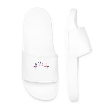 Chicago Skyline Heartbeat USA Heart I Love Chicago - Claquettes Homme - blanc - Devant