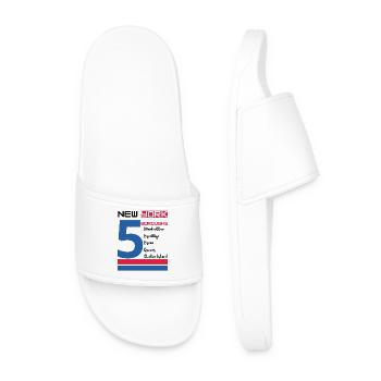 New York City Five Boroughs Love New York Bronx - Men’s Pool Sliders - white - Front