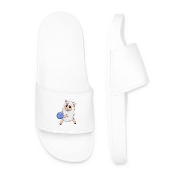 Volleyball Sheep - Men’s Pool Sliders - white - Front