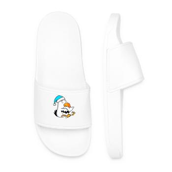 Mouette avec oreiller et bonnet somnolent - Claquettes Homme - blanc - Devant