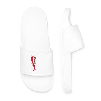 Flag of Morocco that inspires respect and admiration - Men’s Pool Sliders - white - Front