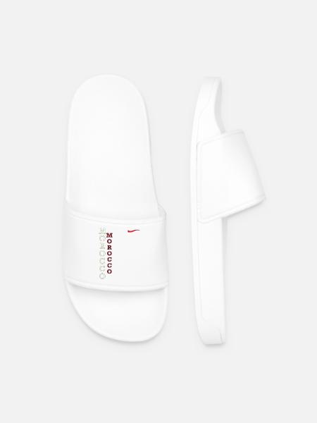 Drapeau Marocain Affichez vos Couleurs avec Fierté - Claquettes Homme - blanc