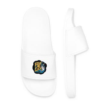 poisson Homme poissonnier Poisson et chance - Claquettes Homme - blanc - Devant