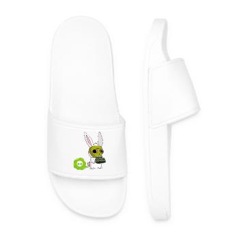 Lapin mignon qui pète - Claquettes Homme - blanc - Devant