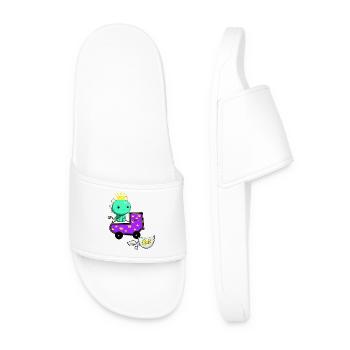 Baby Dragon Dragon Pregnancy Baby Birth - Men’s Pool Sliders - white - Front