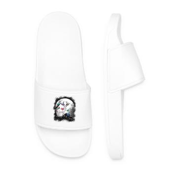 Deer Deer Nature Forest Forest Dweller Deer Insect - Men’s Pool Sliders - white - Front