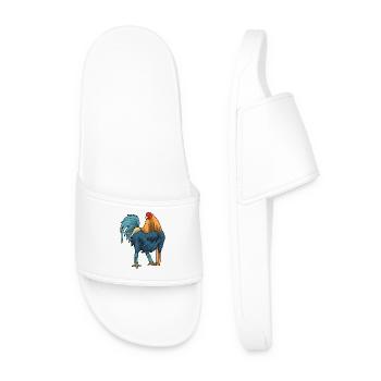 Rooster Cricket Cricket Bat - Men’s Pool Sliders - white - Front