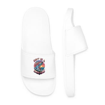 Visuel Don’t Be A Dumb Bass - Claquettes Homme - blanc - Devant