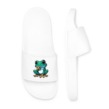 Grenouille - Claquettes Homme - blanc - Devant