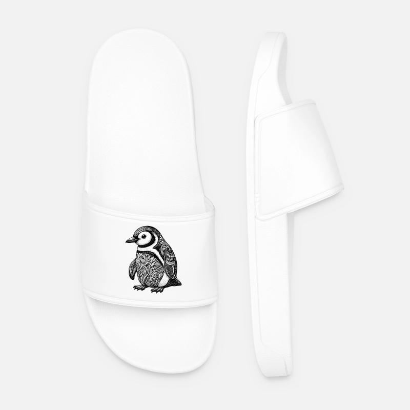 Pinguin - Männer Badelatschen - Weiß