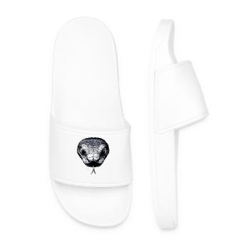 Serpent Python Cobra Mamba Serpent à sonnettes Serpent - Claquettes Homme - blanc - Devant