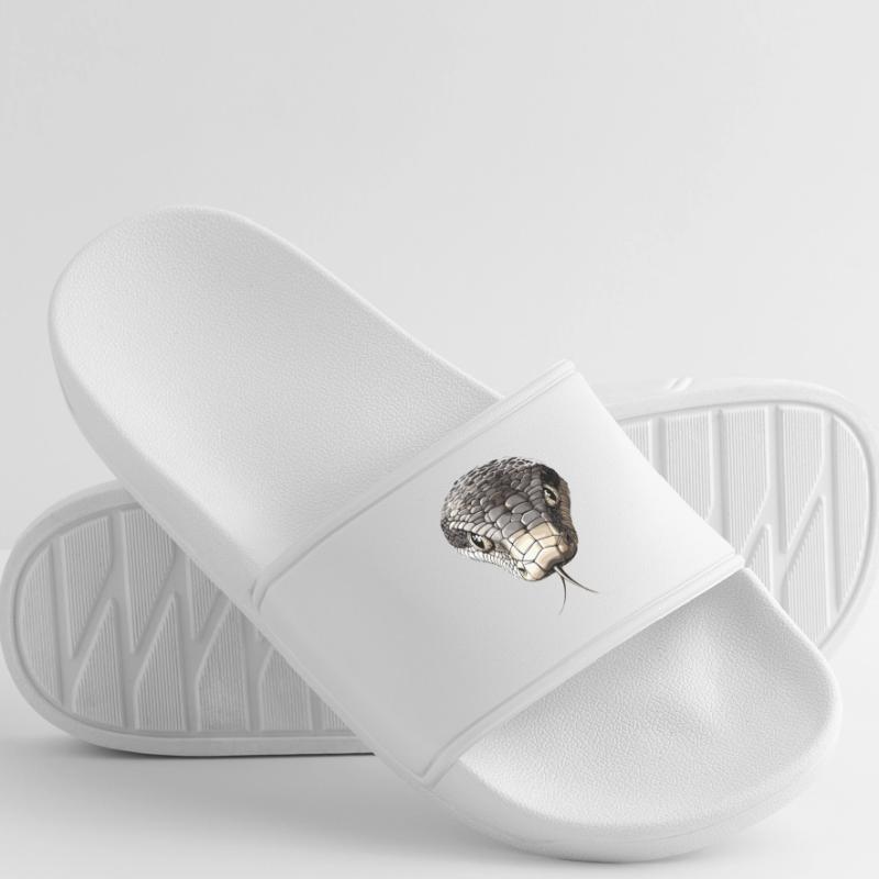 Snake Python Cobra Mamba Rattlesnake Snake Men’s Pool Sliders