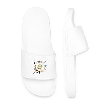 Sun Star Cosmos Ray Art - Men’s Pool Sliders - white - Front