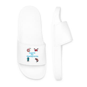 Expert en produits de la mer - Claquettes Homme - blanc - Devant
