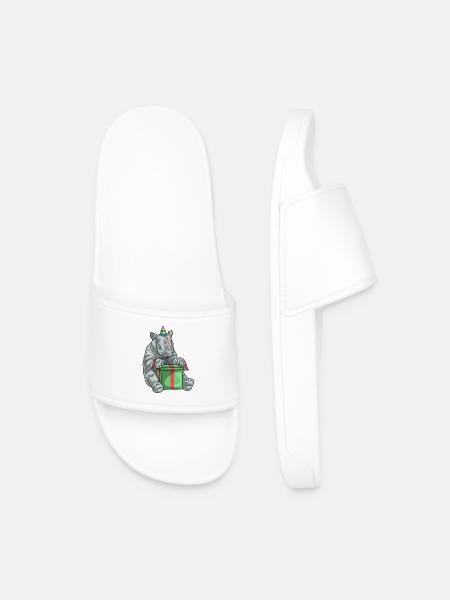 Rhino Birthday Package - Men’s Pool Sliders - white