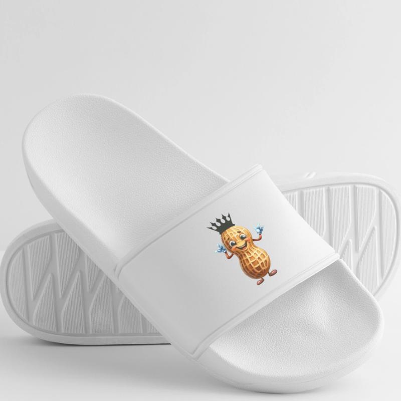 Peanut King Peanuts Nut Nuts Peanuts Men’s Pool Sliders