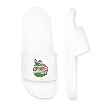 Mummy Snail - Men’s Pool Sliders - white - Front