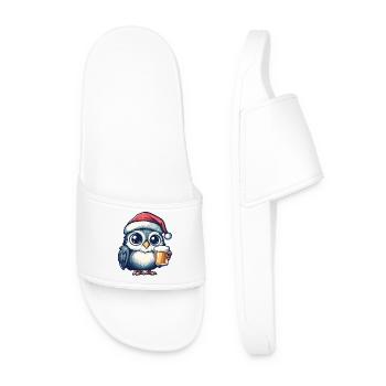 Owl Bière Noël Noël - Claquettes Homme - blanc - Devant