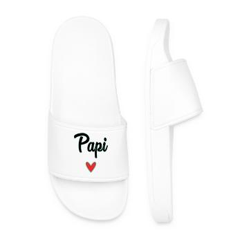 PAPY. PAPA. FÊTE DES PÈRES. BONNE FÊTE PAPA. BONNE - Claquettes Homme - blanc - Devant