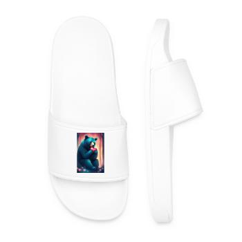 Maman ours - Claquettes Homme - blanc - Devant