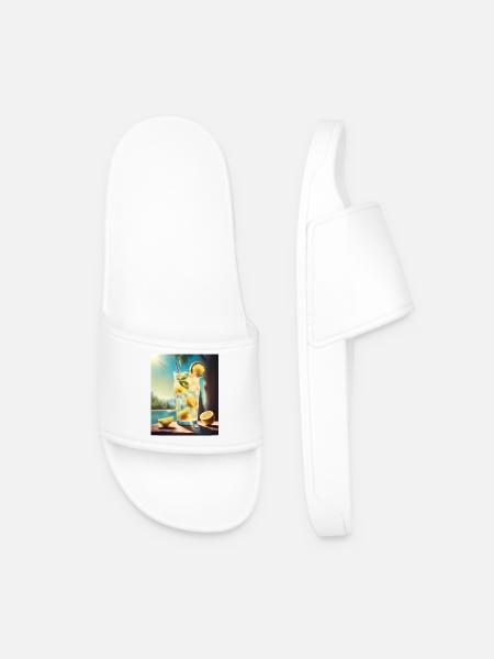 Sweet lemon juice - Men’s Pool Sliders - white