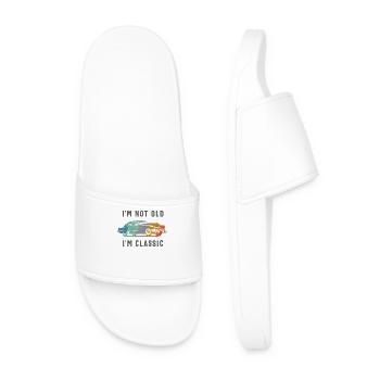I’m Not Old, I’m Classic - Funny Car Lover - Men’s Pool Sliders - white - Front