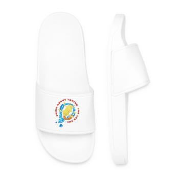 Cat Out - Men’s Pool Sliders - white - Front