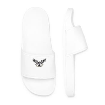 Adler mit verzierten Federn Eagle with Ornate - Claquettes Homme - blanc - Devant