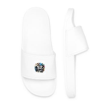 Hiboux mon hibou de la Saint-Valentin - Claquettes Homme - blanc - Devant