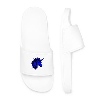 Portrait d’animal licorne - Claquettes Homme - blanc - Devant
