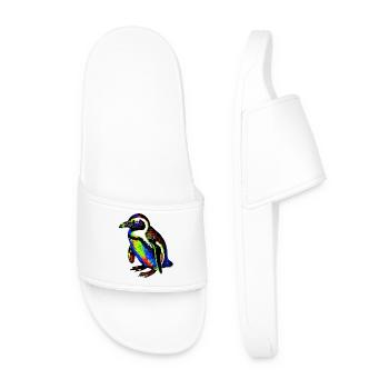 Penguin - Men’s Pool Sliders - white - Front