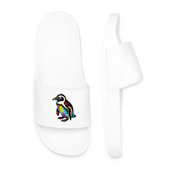 Penguin - Men’s Pool Sliders - white - Front